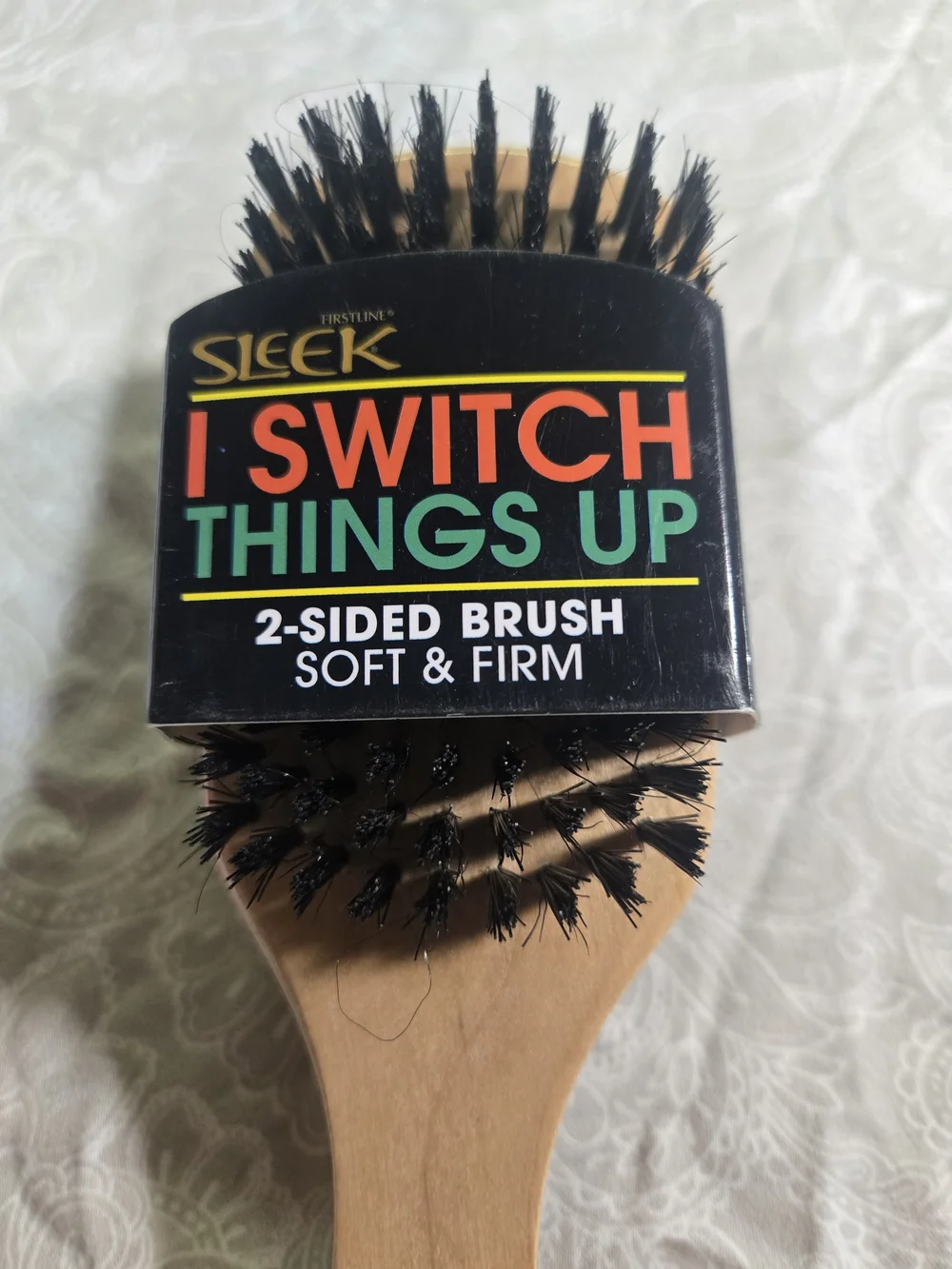 Lee Two-Sided Hair Brush - Wood Handle, Black Bristles
